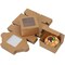 60Pc Bakery Boxes with Window 4x4x2.5" for Cookies, Cupcakes, Donuts, Muffins